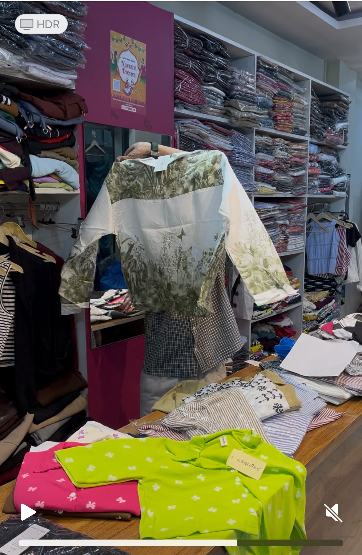 Chiffon printed shirt