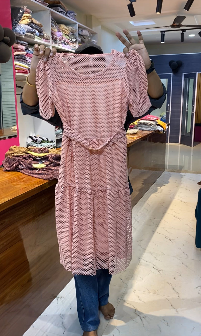 Short net dress