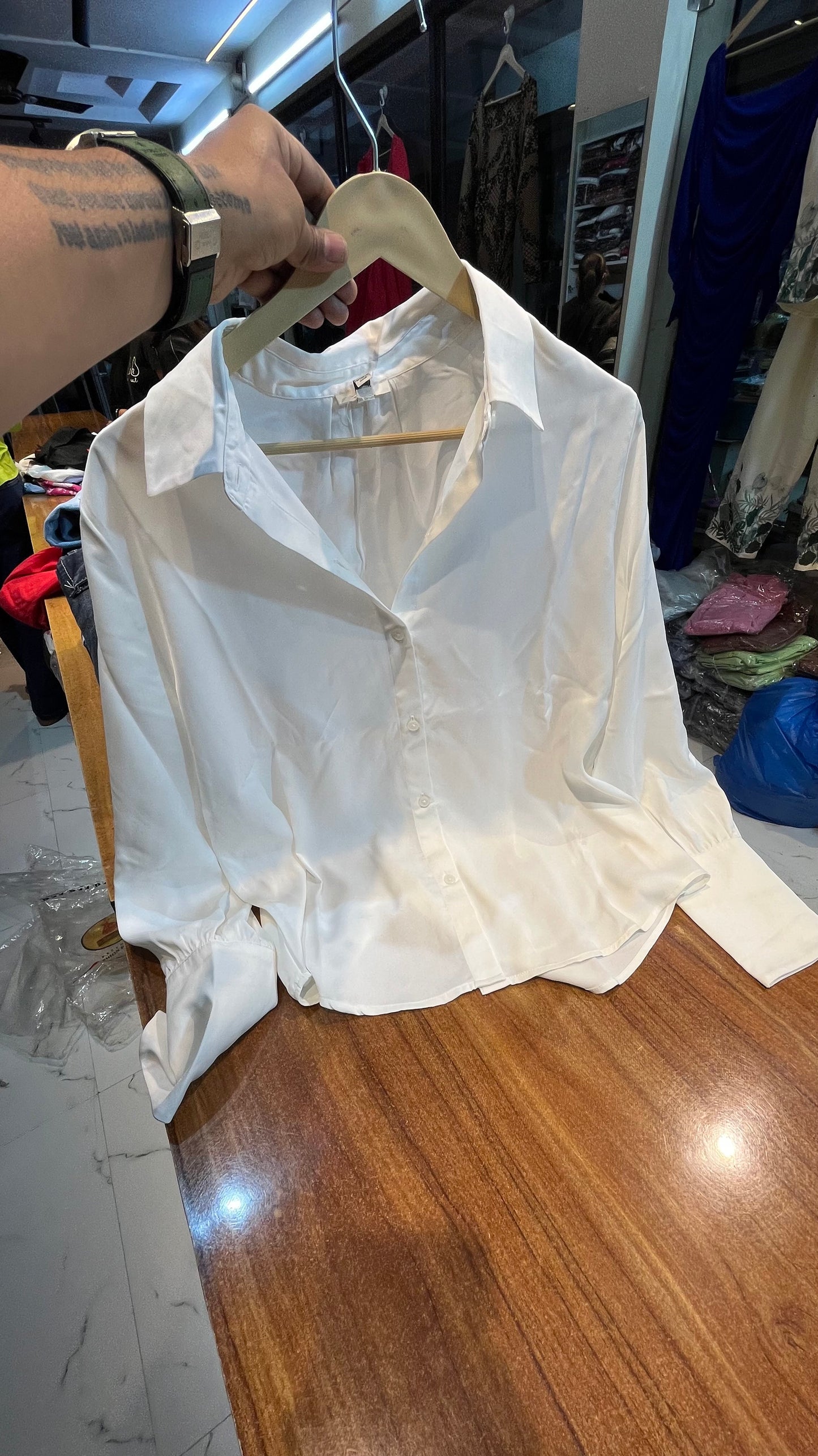 White satan shirt