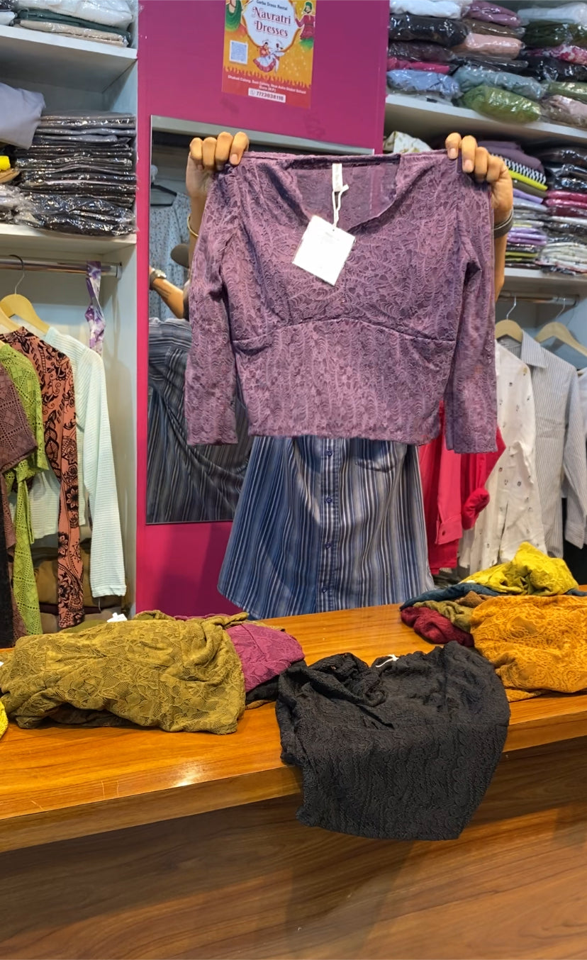 IMPORTED V NECK TOP