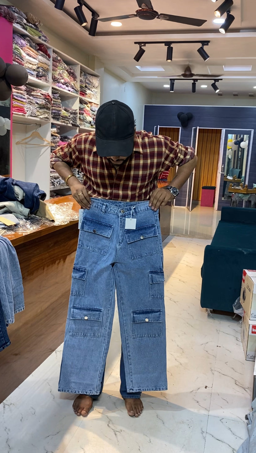 8 pocket cargo jeans