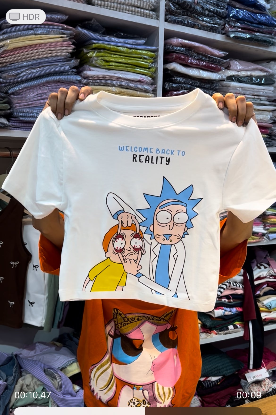 WELCOME BACK TO REALITY CROP TEE