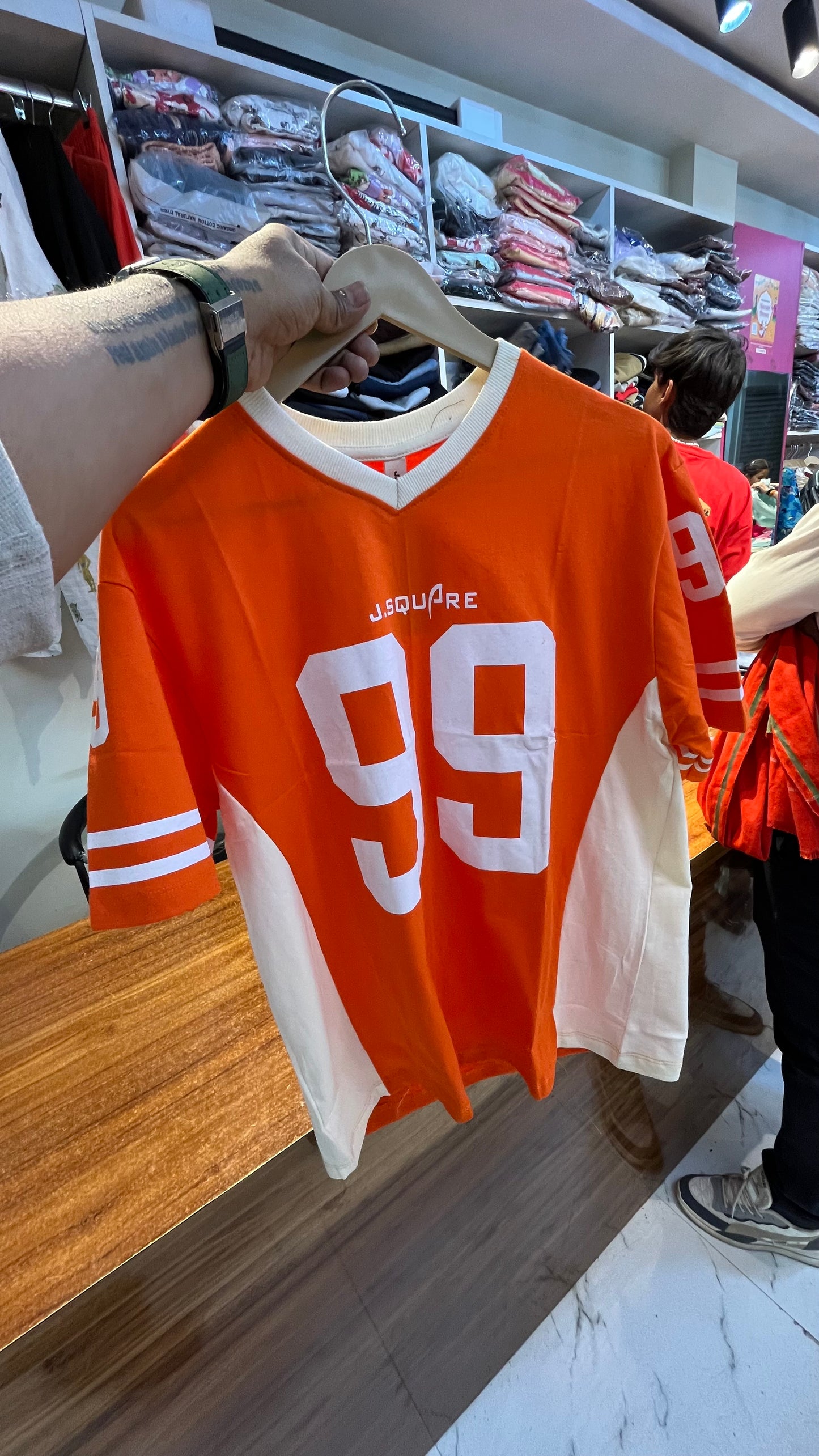 Orange oversized tshirt