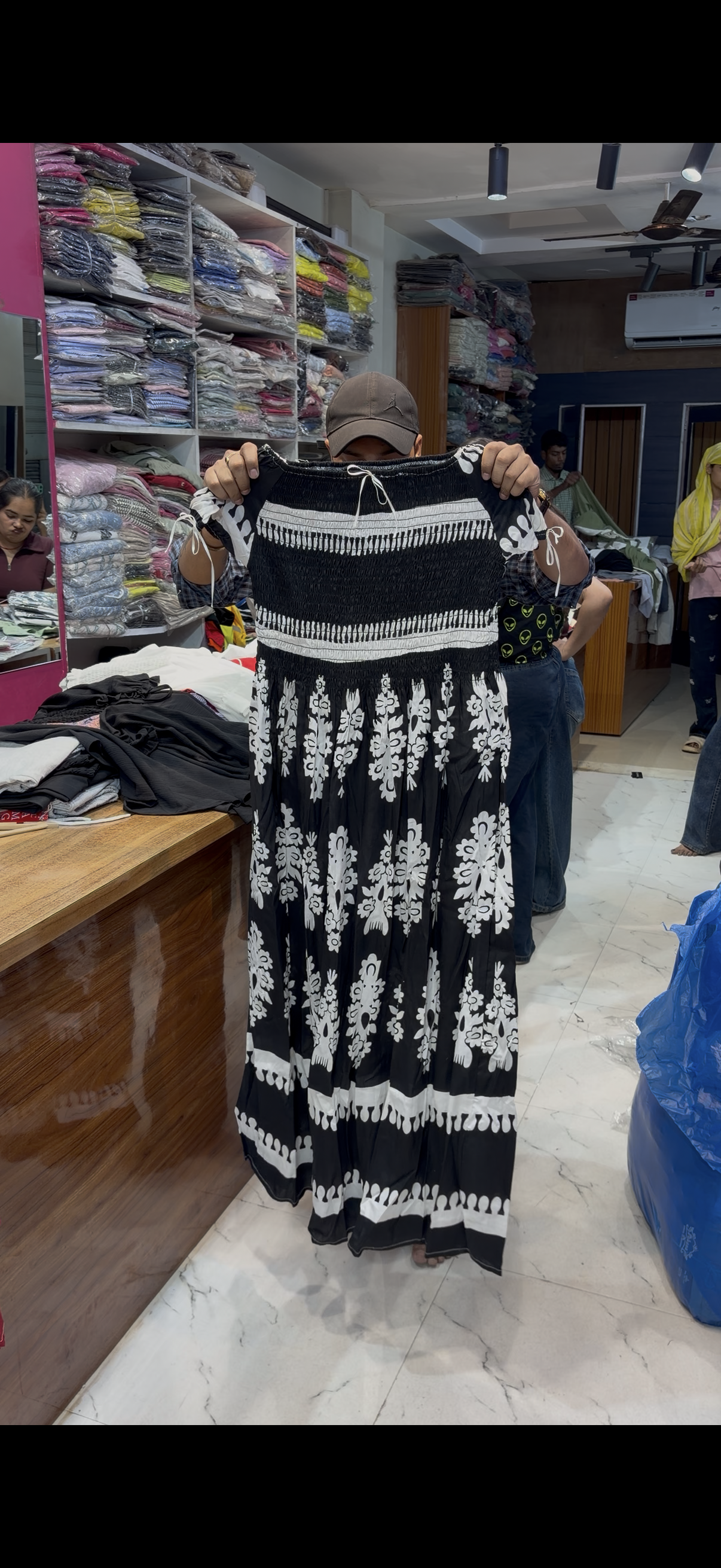 COTTON MAXI DRESS