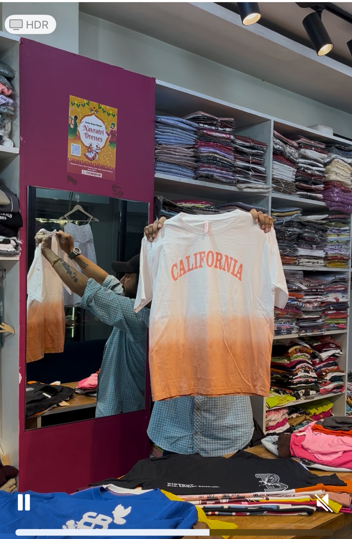 CALIFORNIA WHITE ORANGE TEES