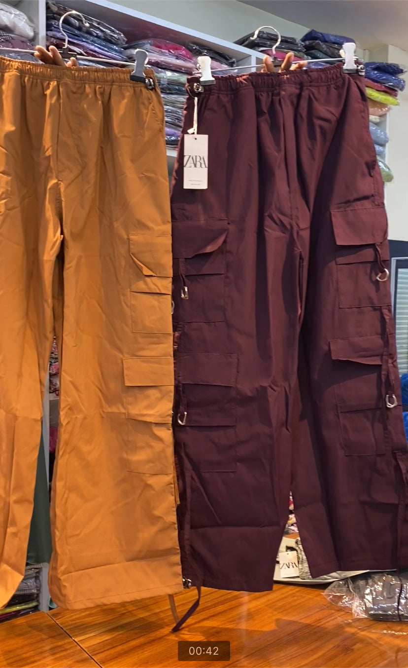 4 pocket Parachute cargo pants