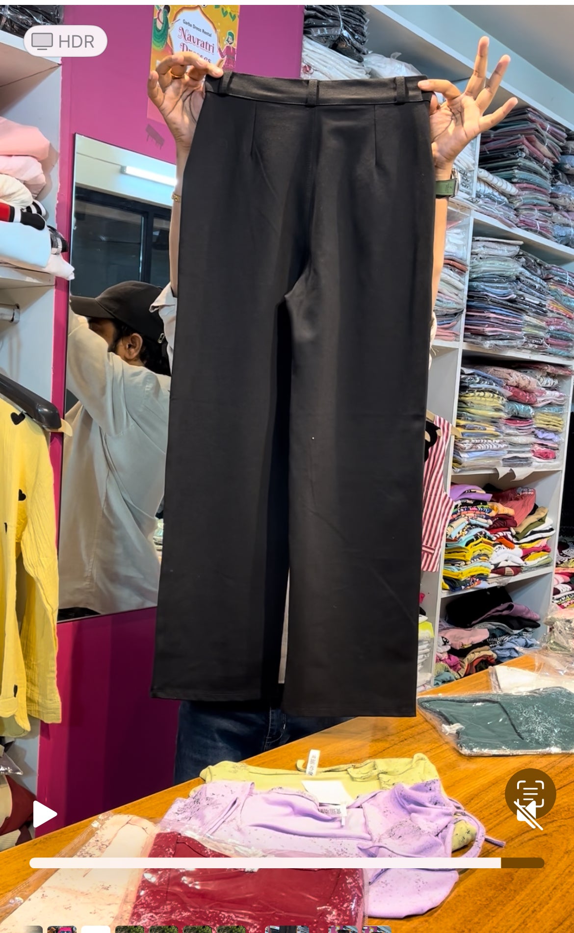 Black formal pant