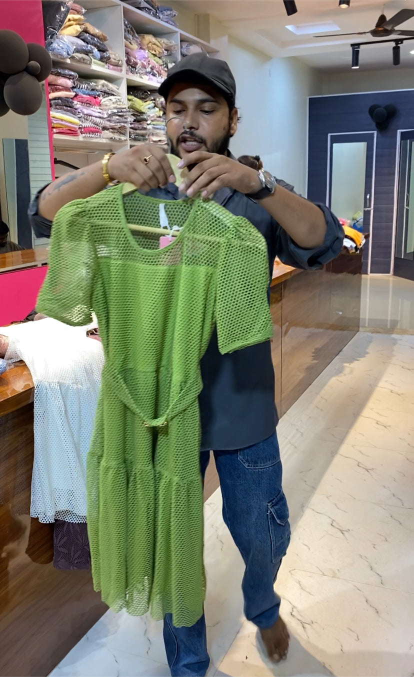 Short net dress