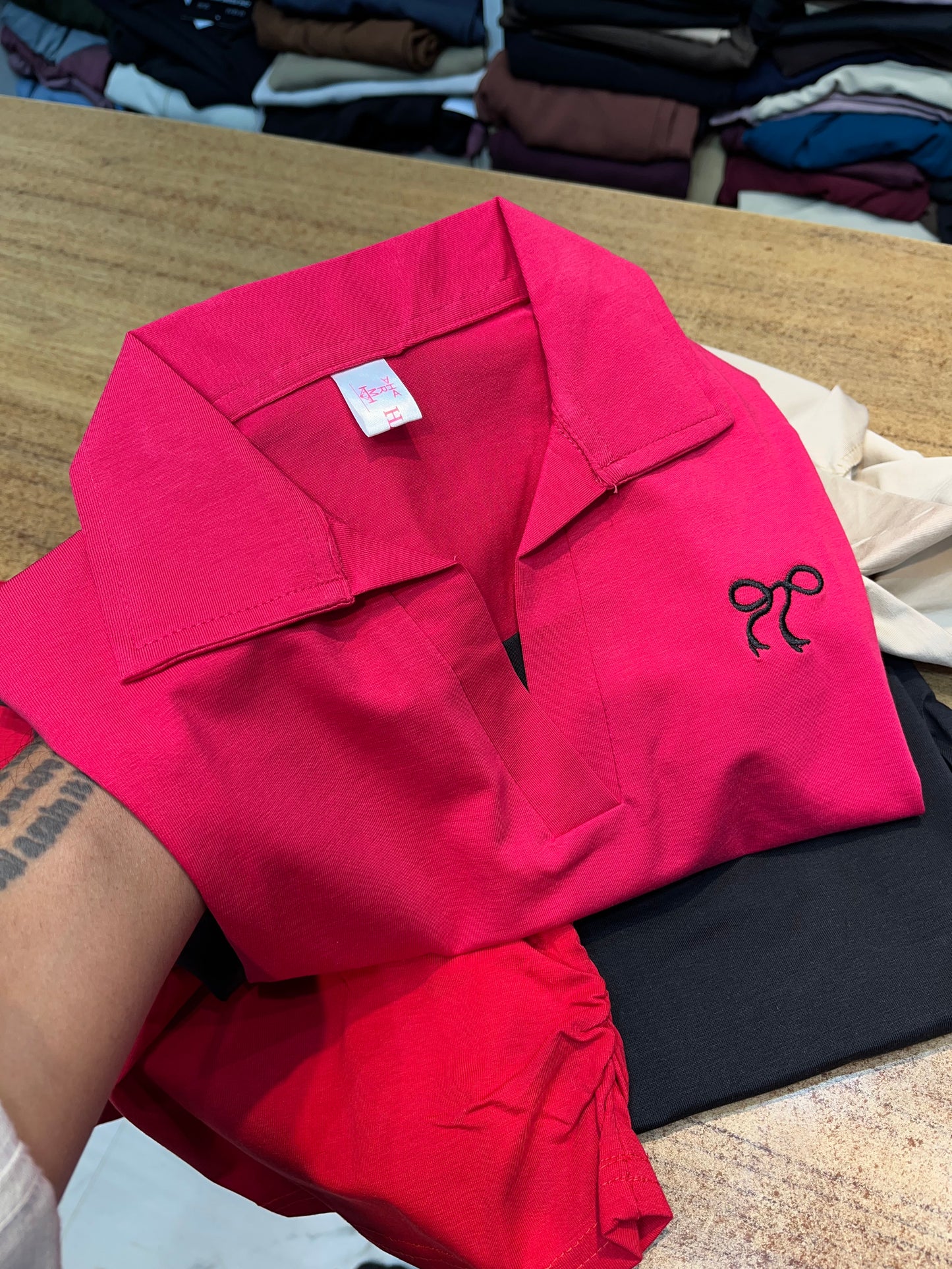 BOW POLO TEES