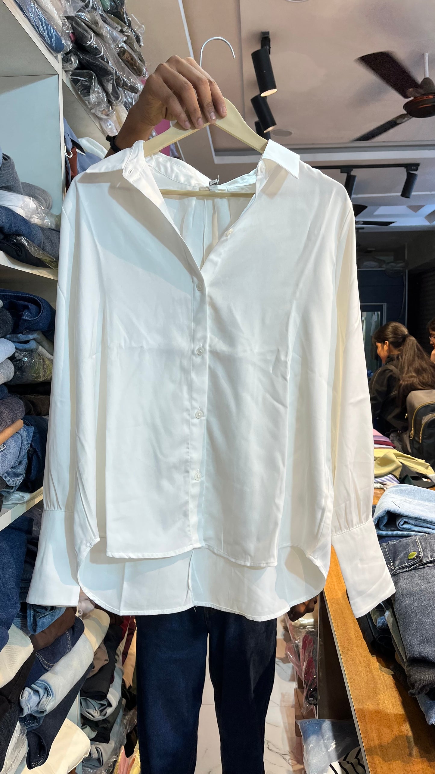 White satan shirt