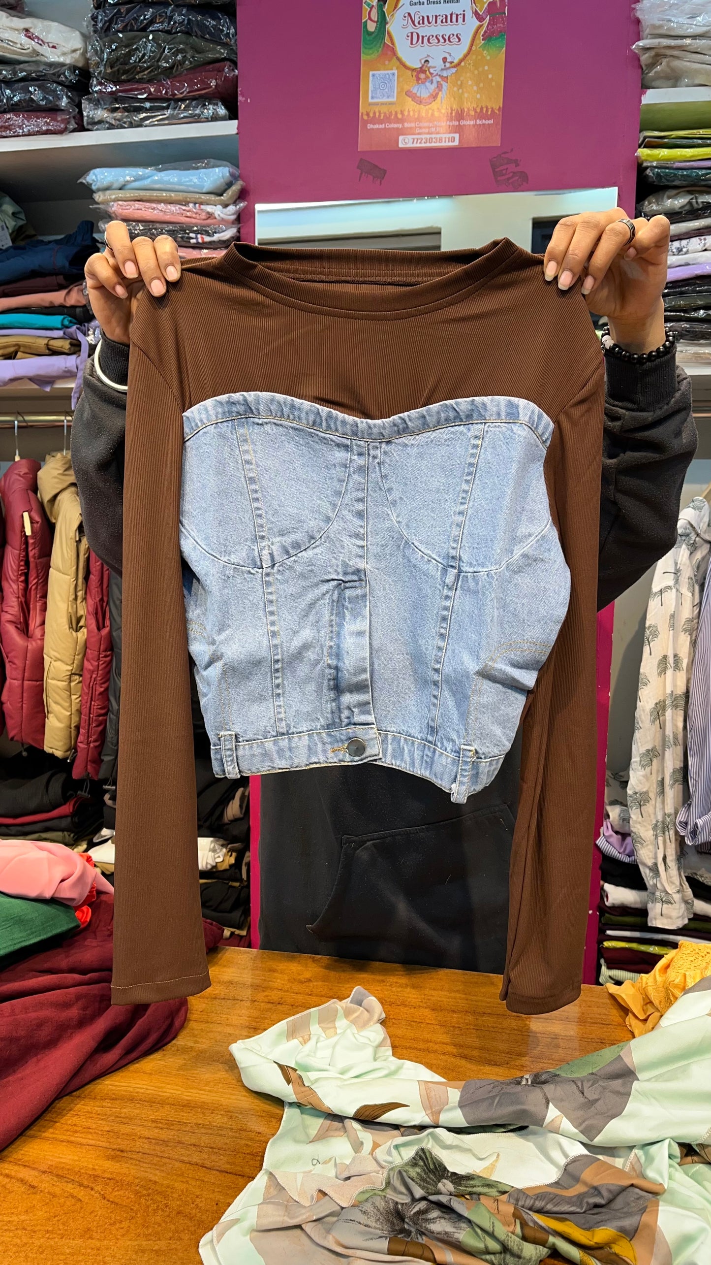 KOREAN DENIM TOP