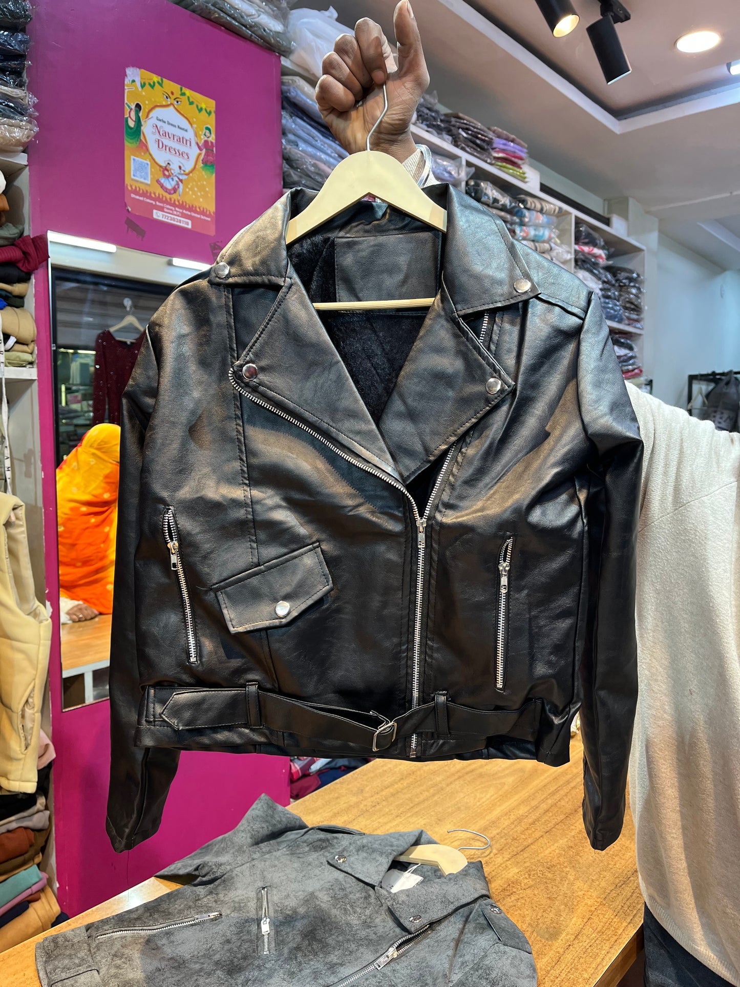 Leather jacket