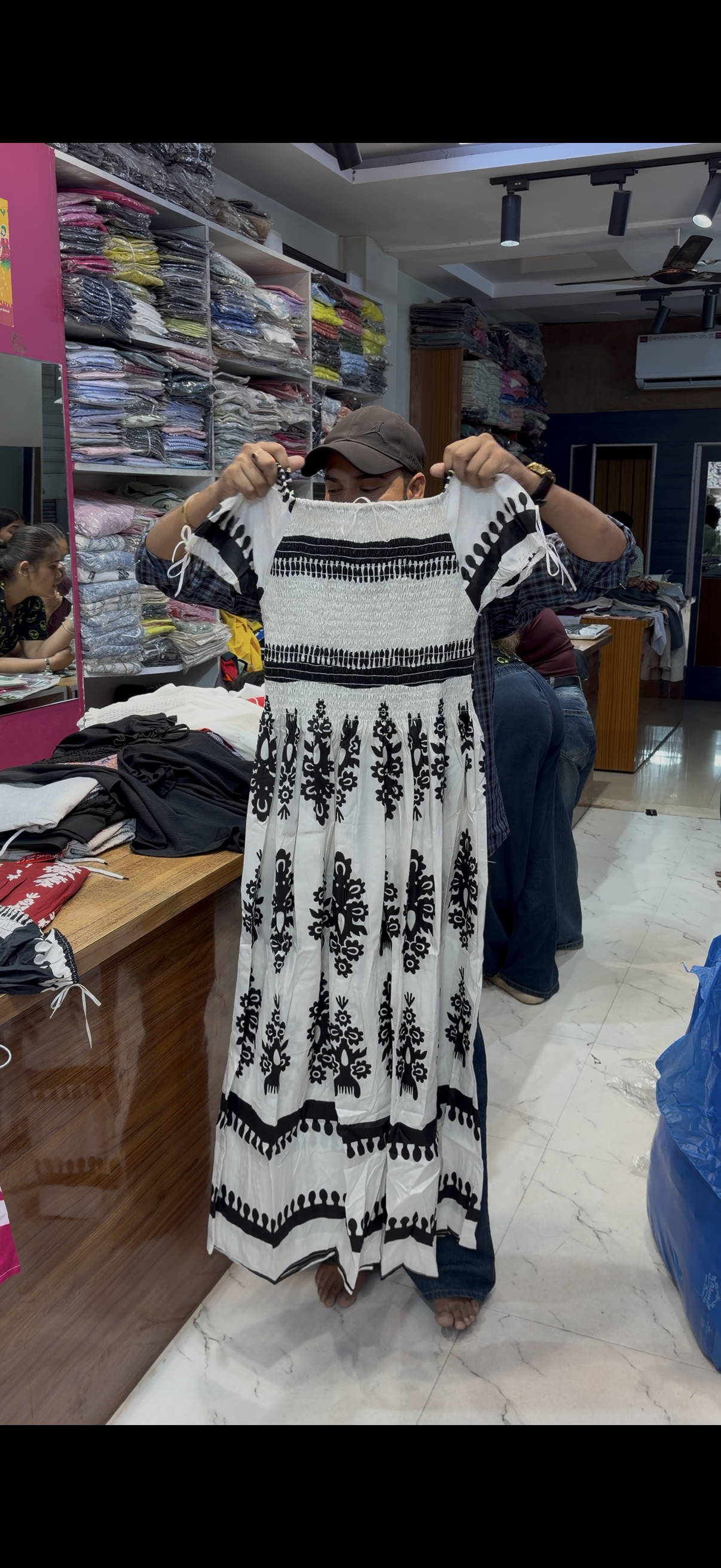 COTTON MAXI DRESS