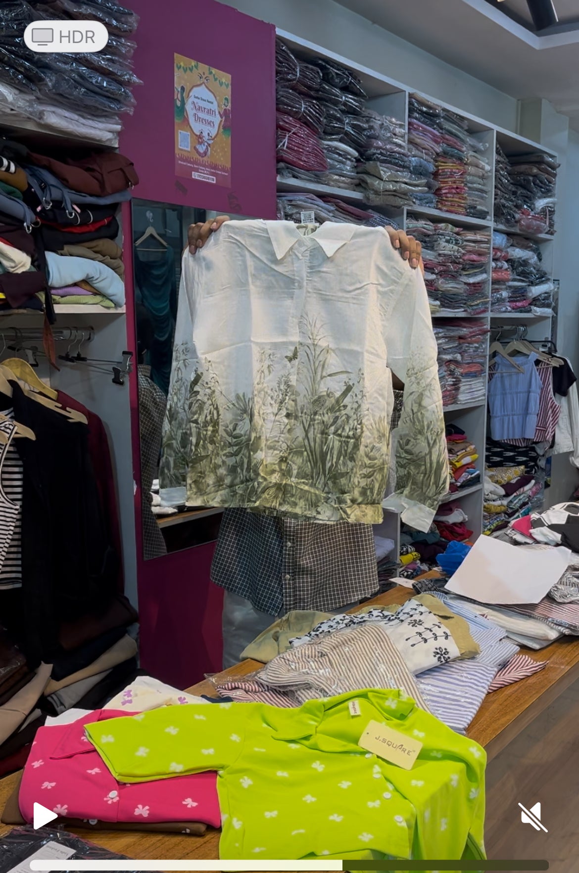 Chiffon printed shirt