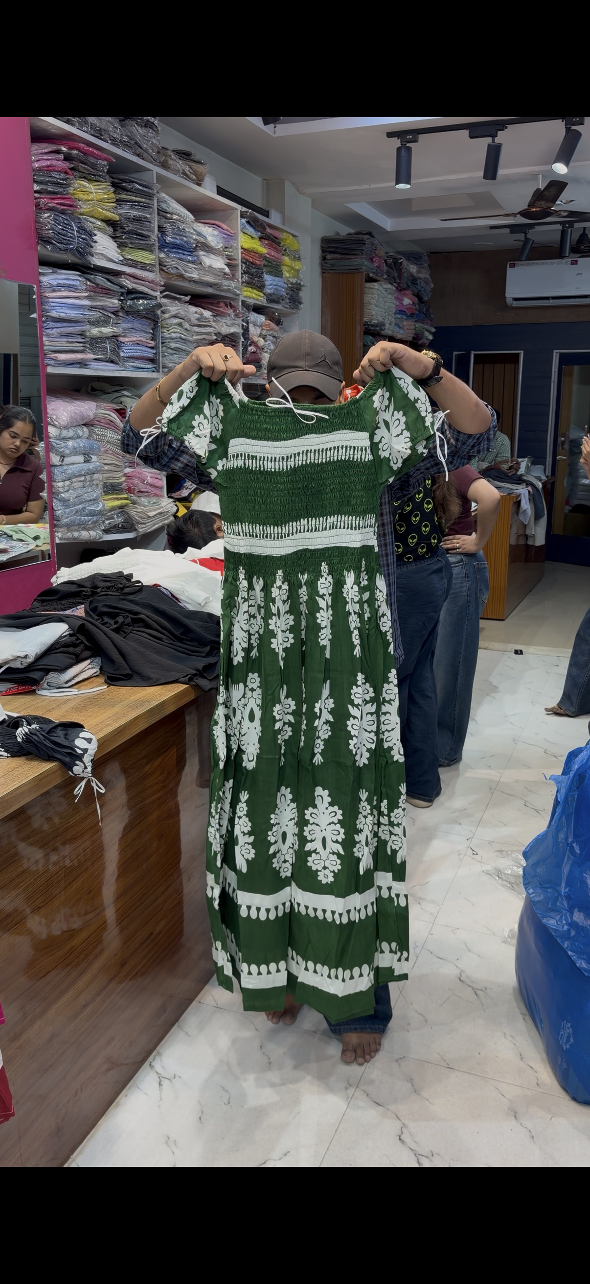 COTTON MAXI DRESS