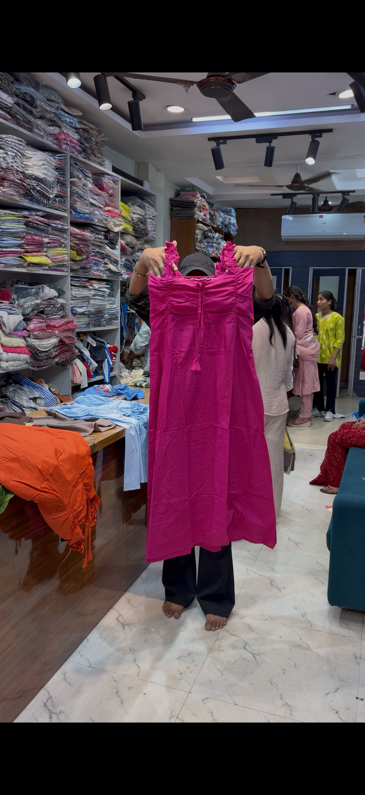 Sleeveless cotton dress