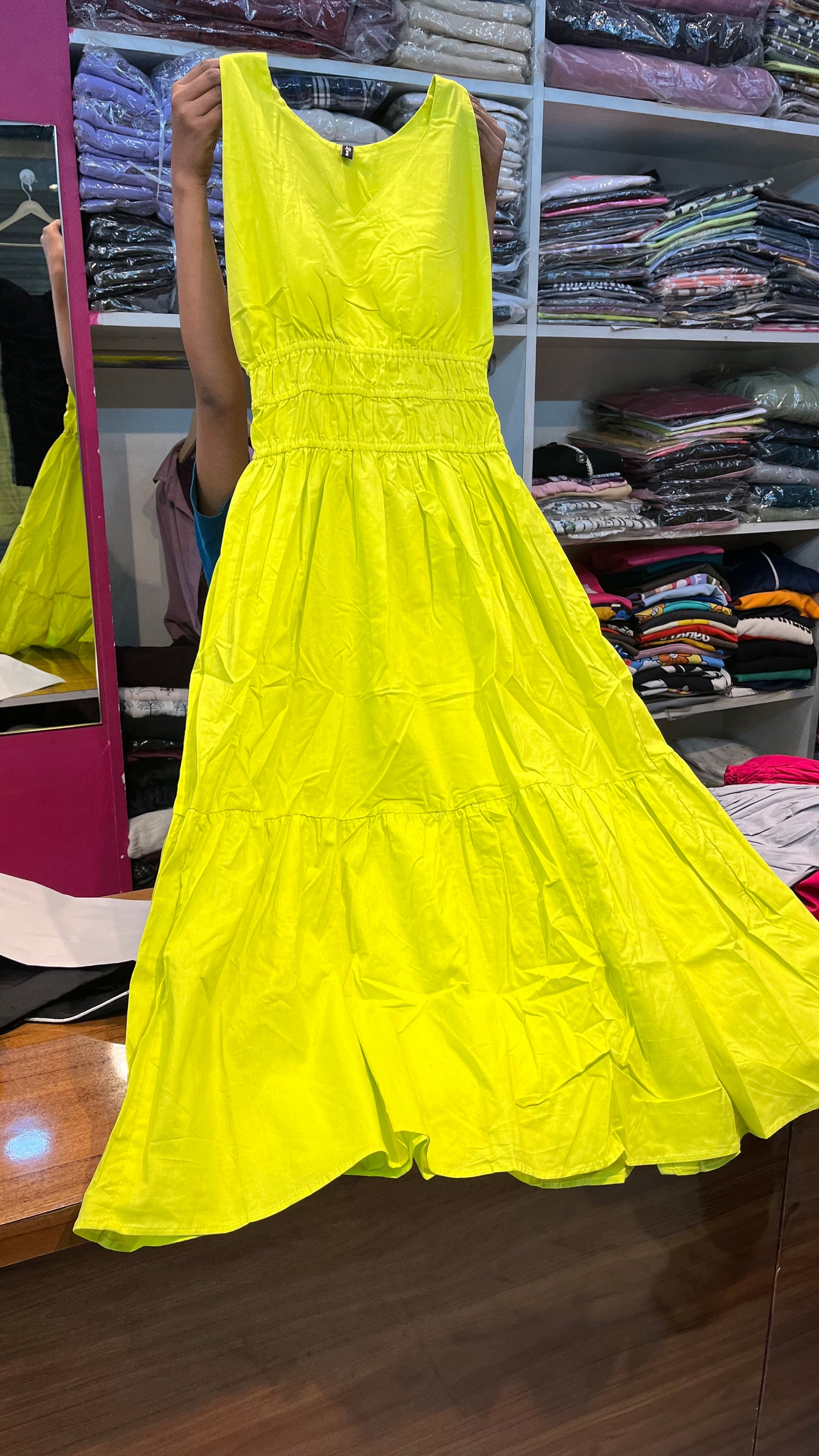 Cotton Sleeveless long dress