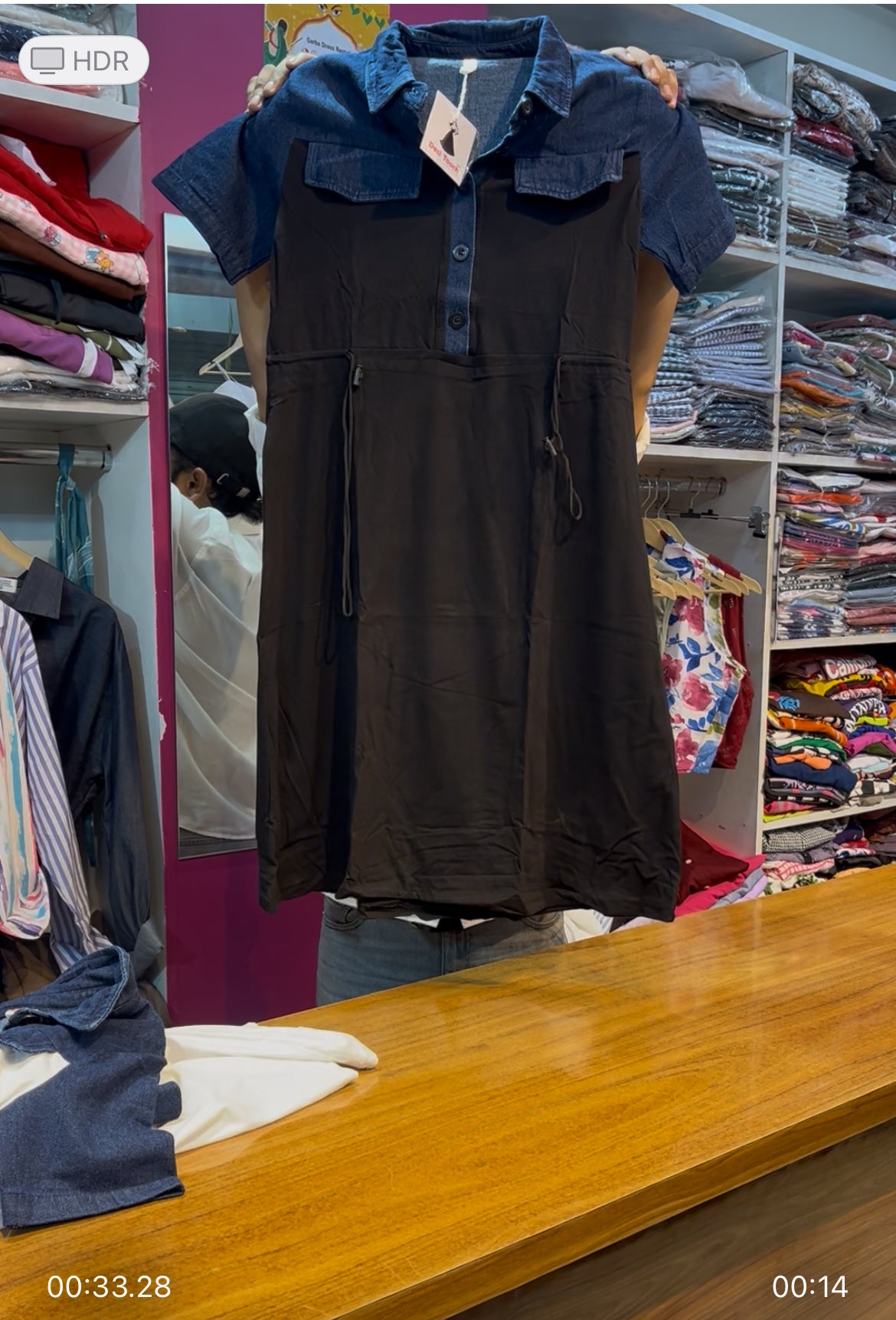 Denim dress