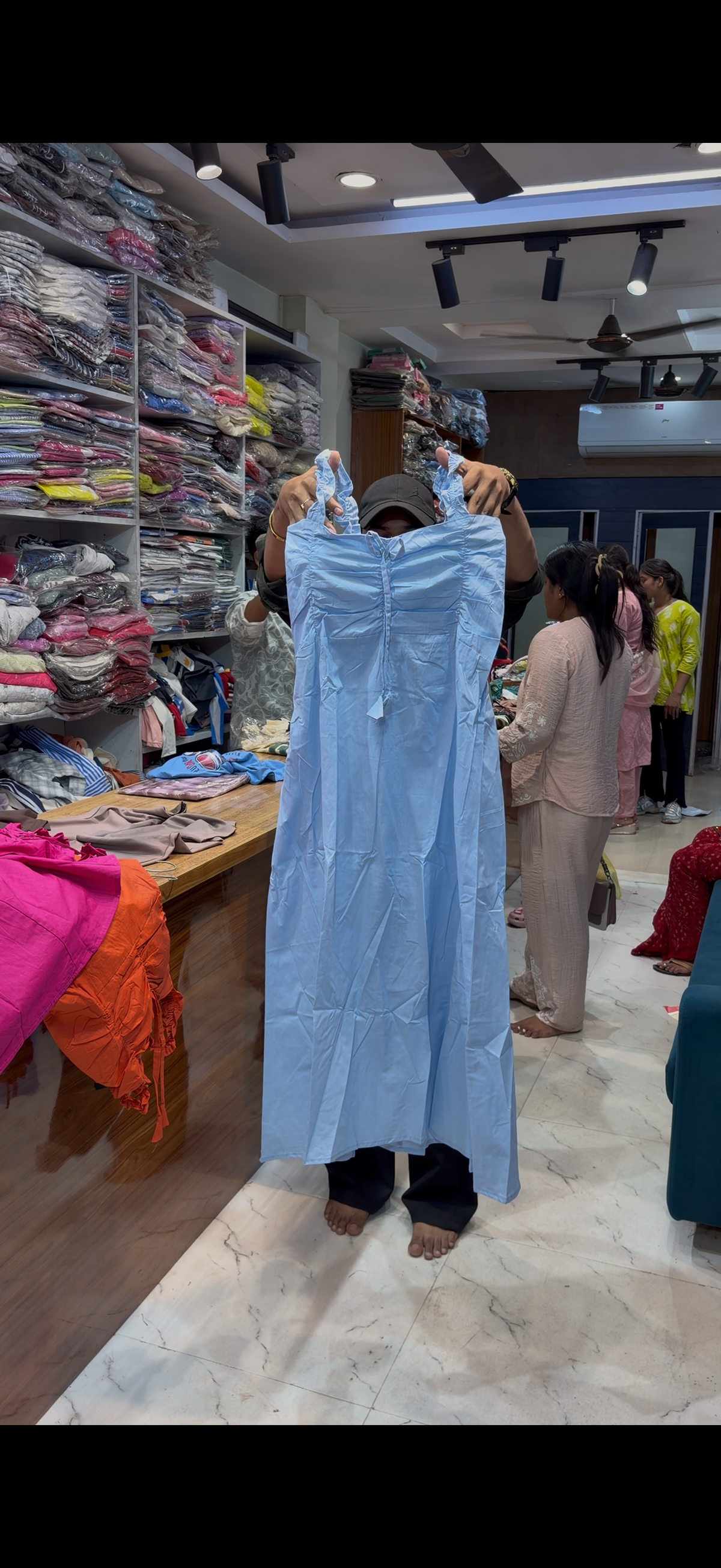 Sleeveless cotton dress