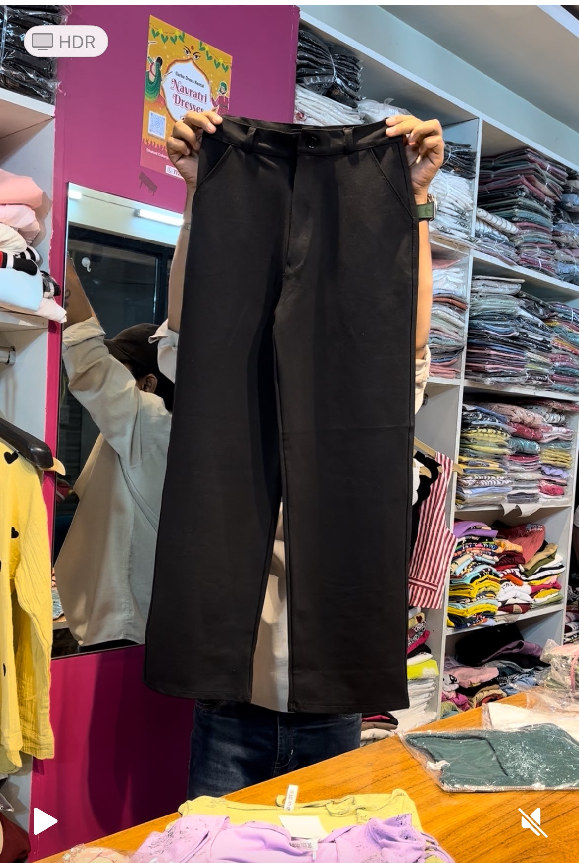 Black formal pant