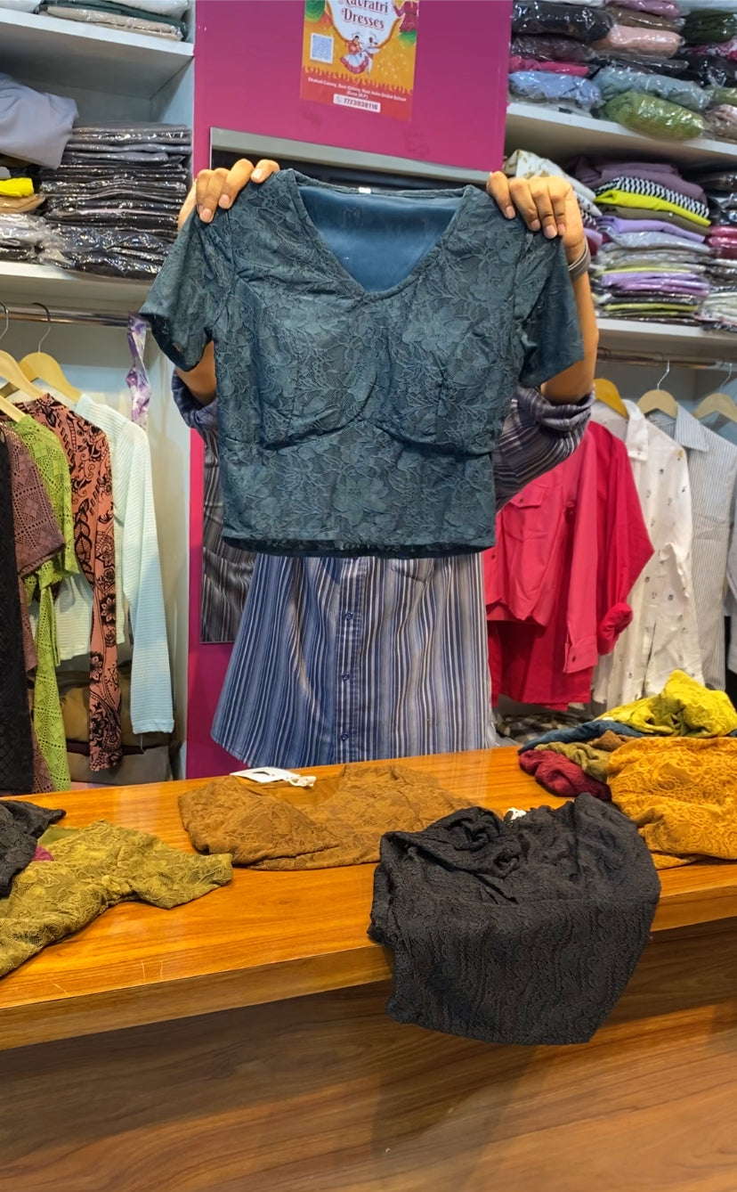 IMPORTED HALF SLEEVE TOP