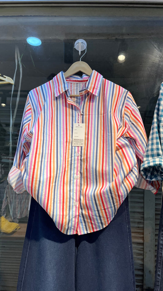 Multi stripe shirt