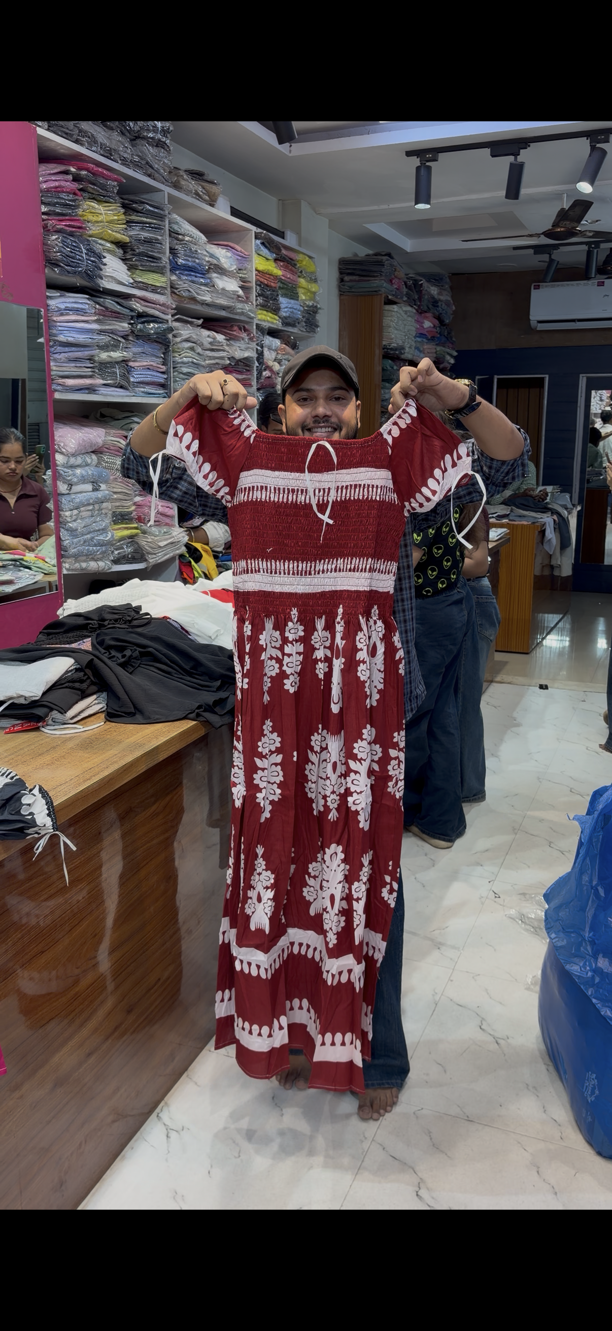 COTTON MAXI DRESS