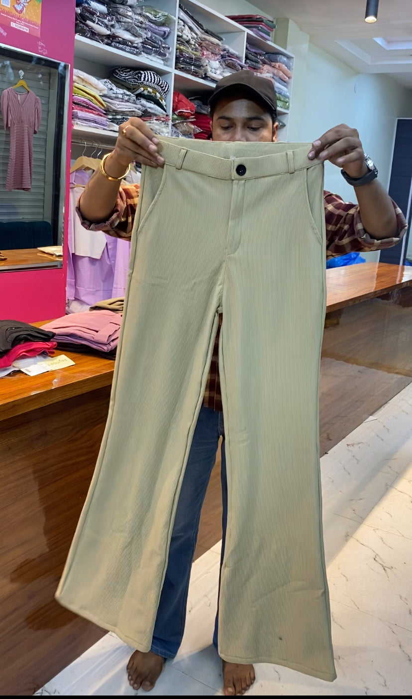 Bootcut corduroy pants