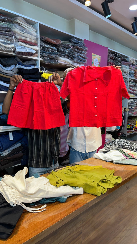 Short Cotton coord