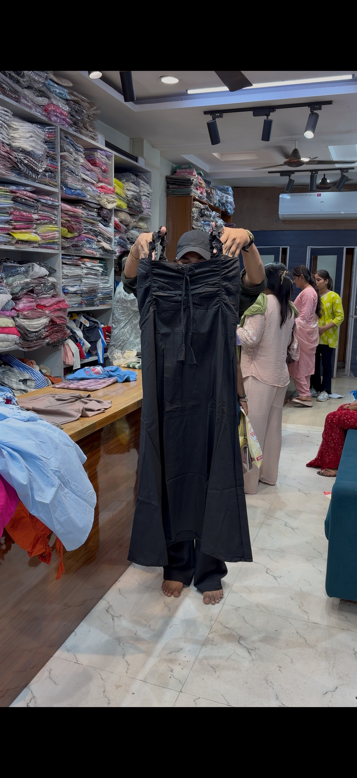 Sleeveless cotton dress