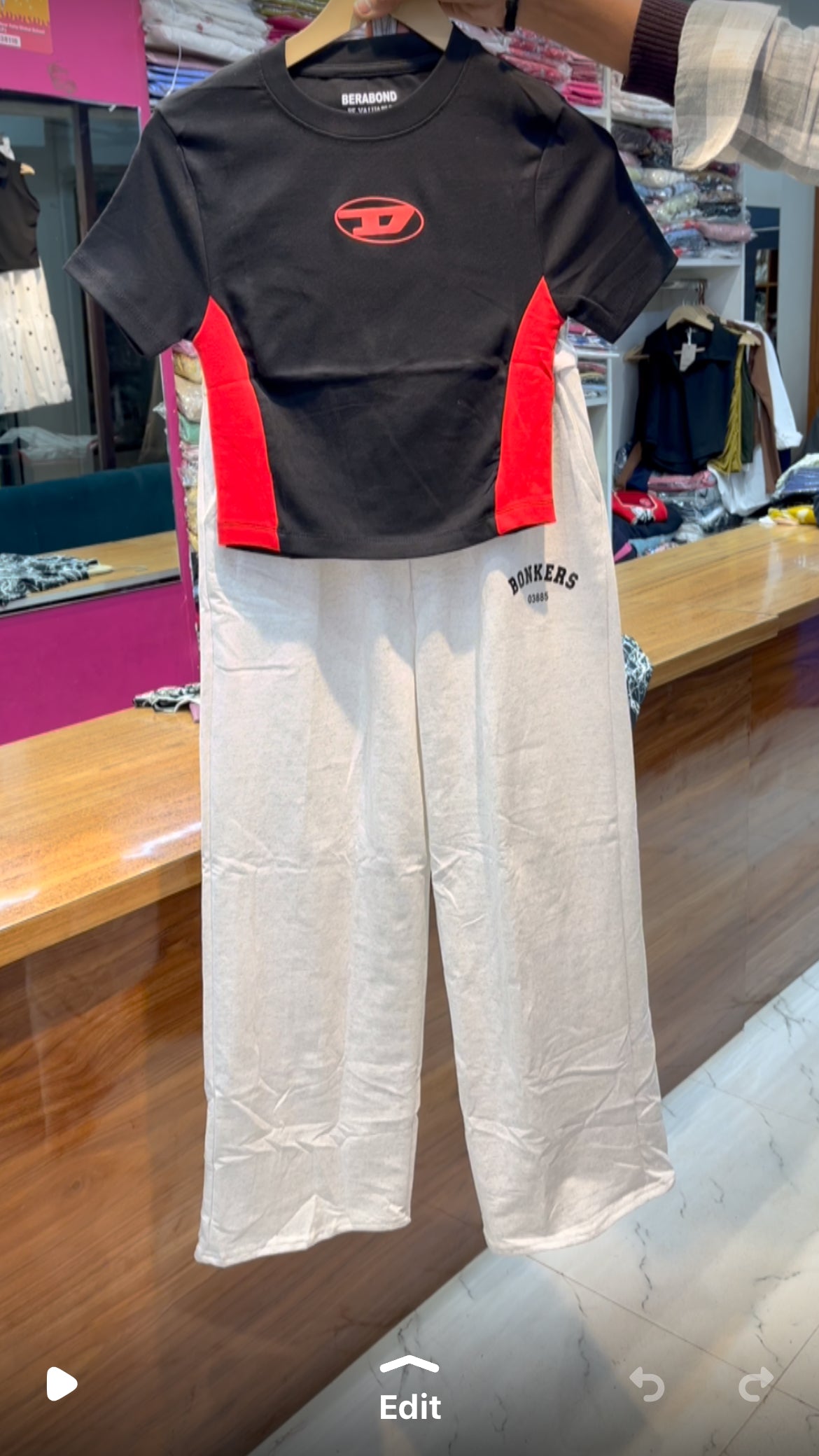 BABY TEE WITH BONKER LOWER