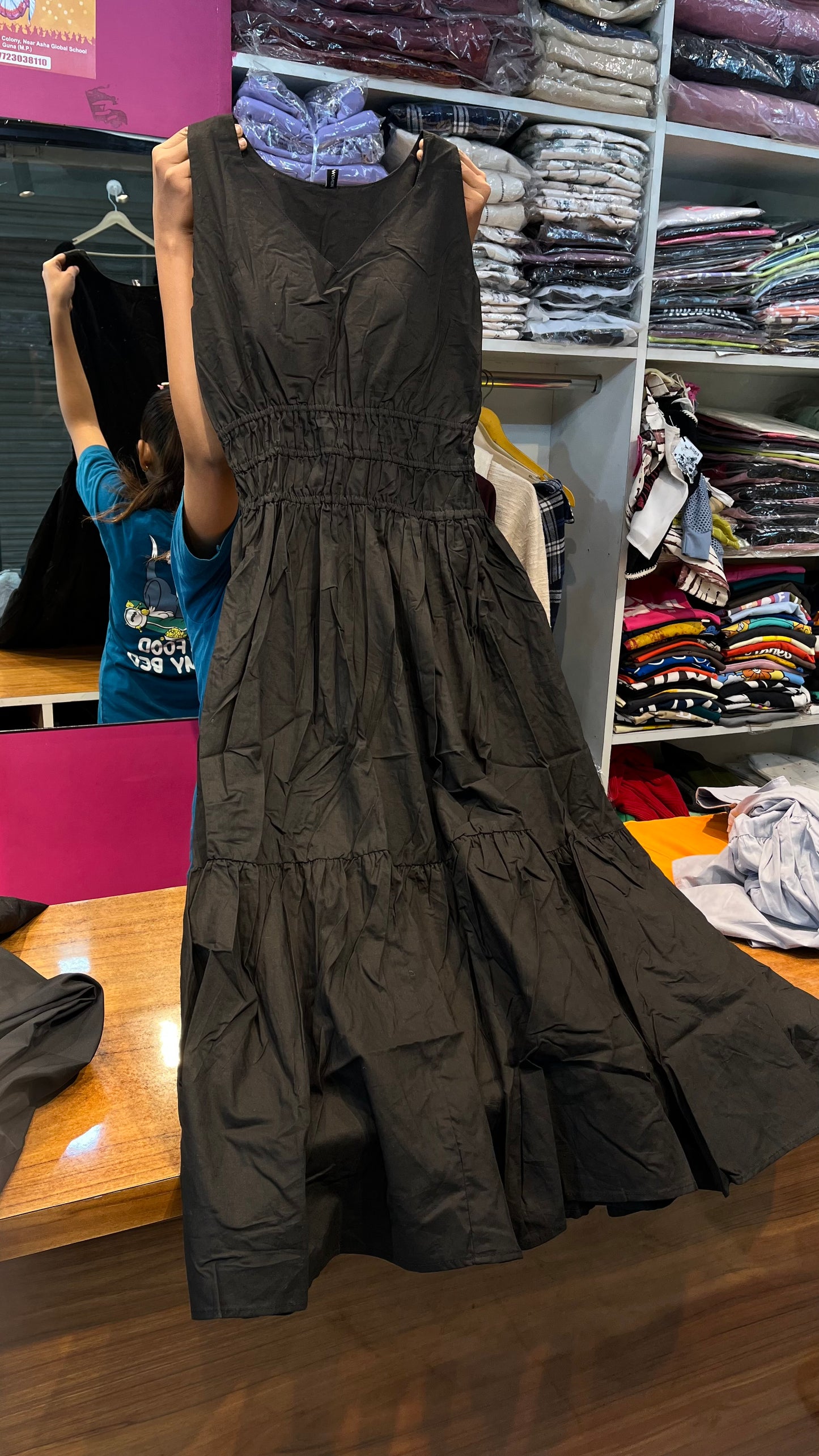Cotton Sleeveless long dress