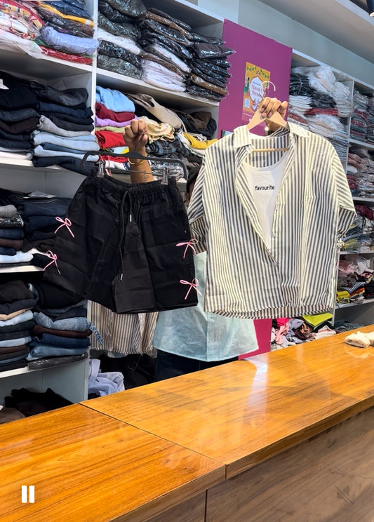 TRIO SET ( SHORT , INNER , SHIRT )