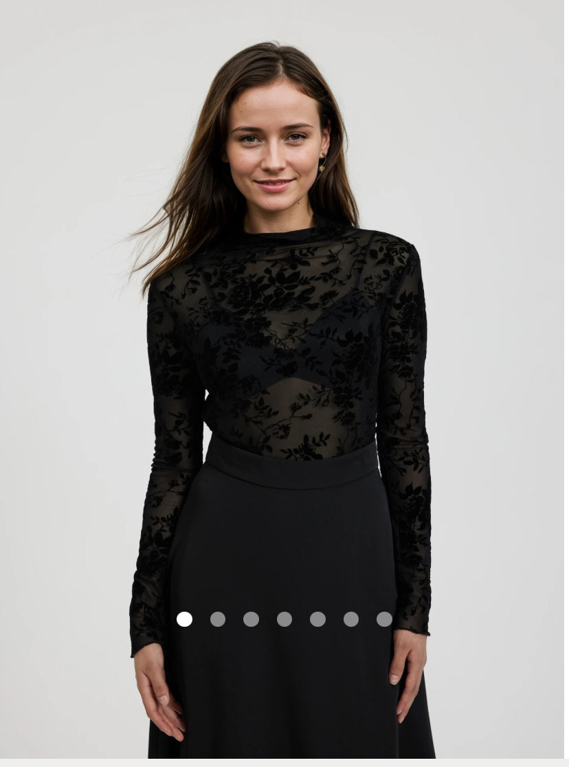 SHEER PULLOVER TOP