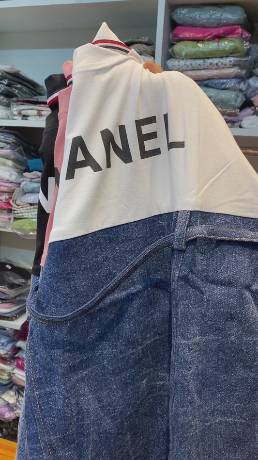 DENIM CHANEL TOP