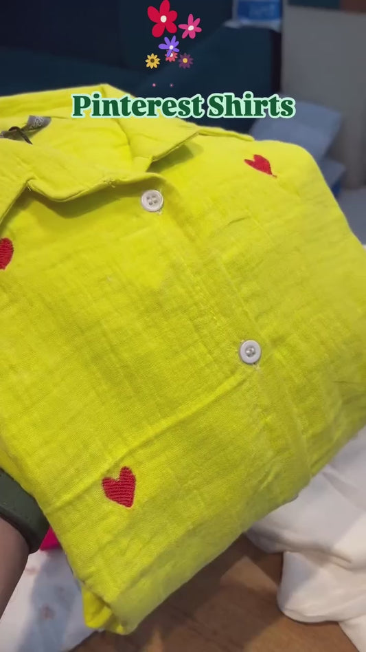 LONG HEART LEMON SHIRT